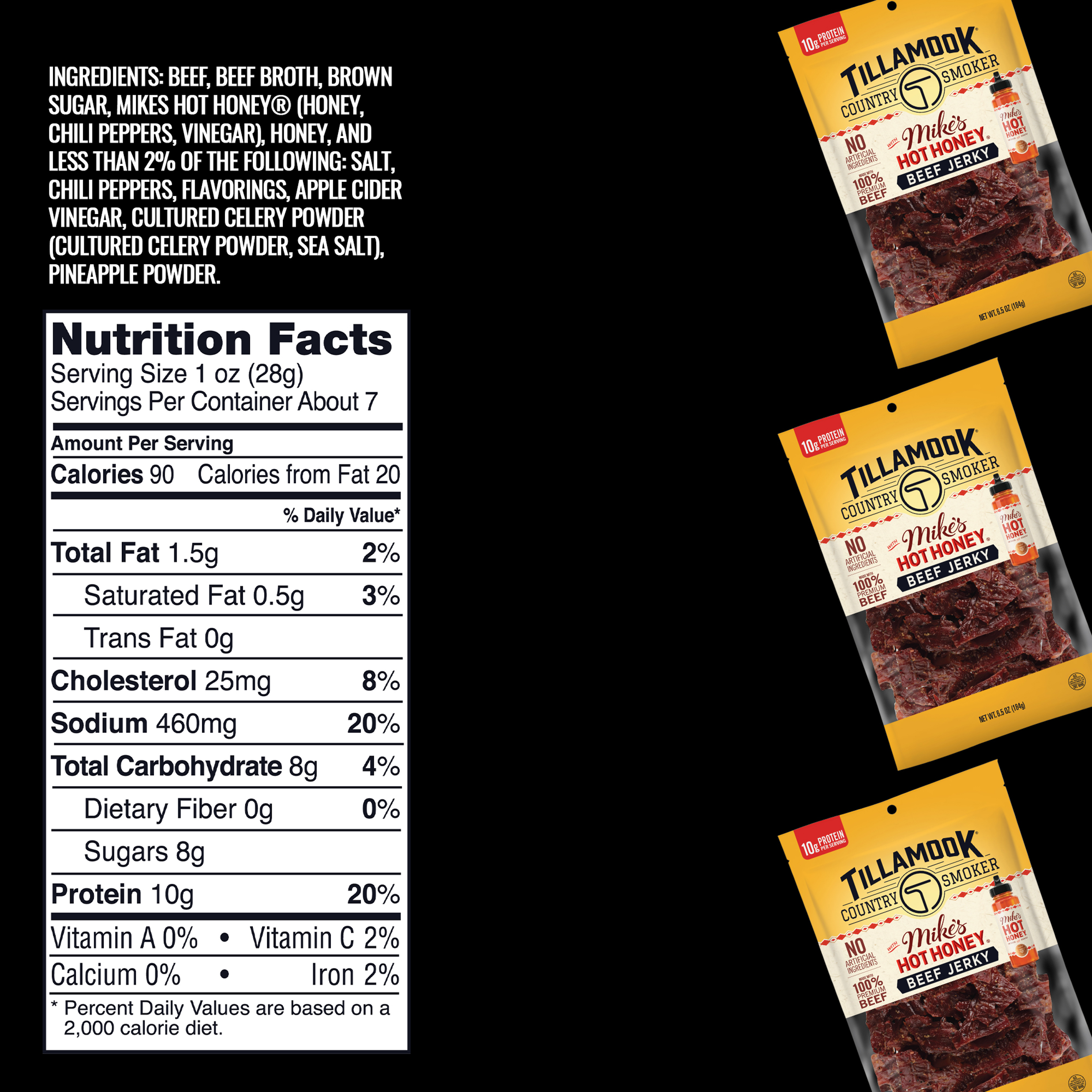 Mike's Hot Honey Beef Jerky