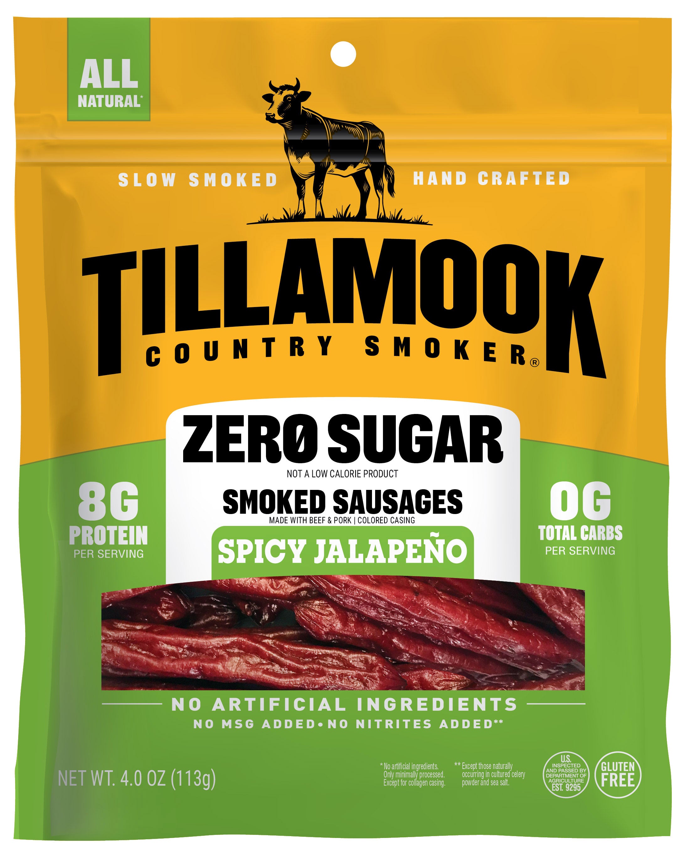 Zero Sugar Smoked Sausages | Spicy Jalapeño