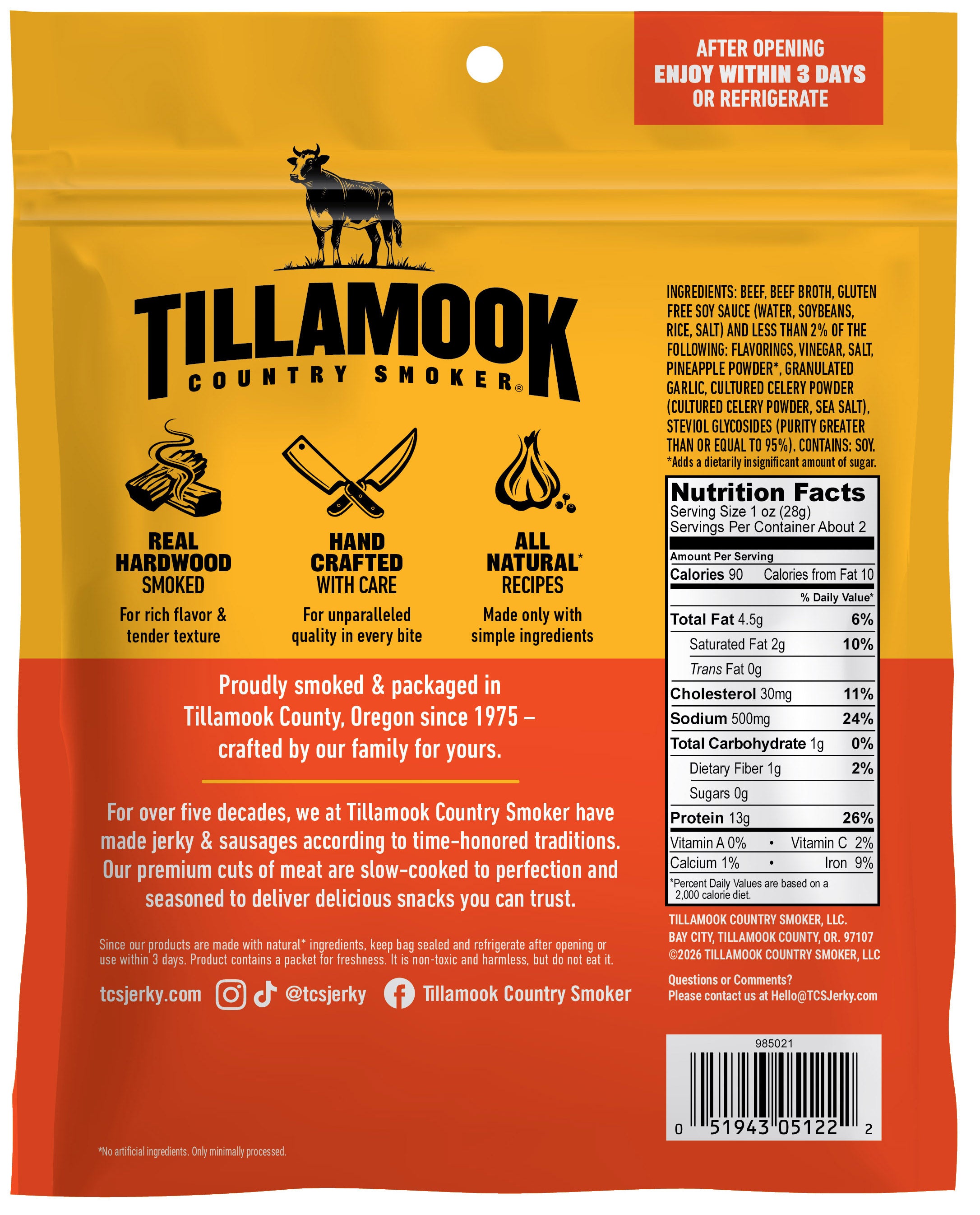 Zero Sugar Beef Jerky | Teriyaki