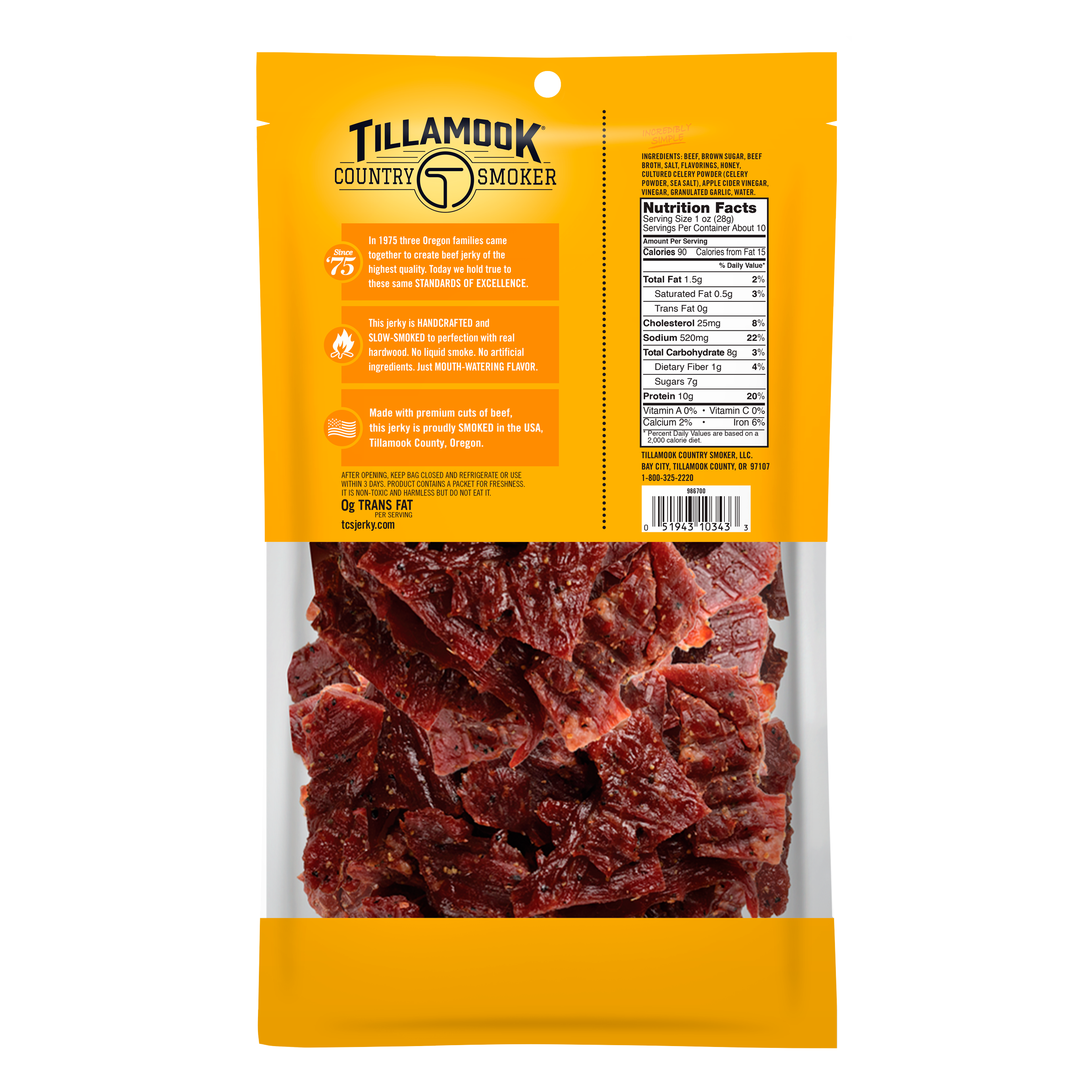 Simply Crafted Beef Jerky | Honey Glazed