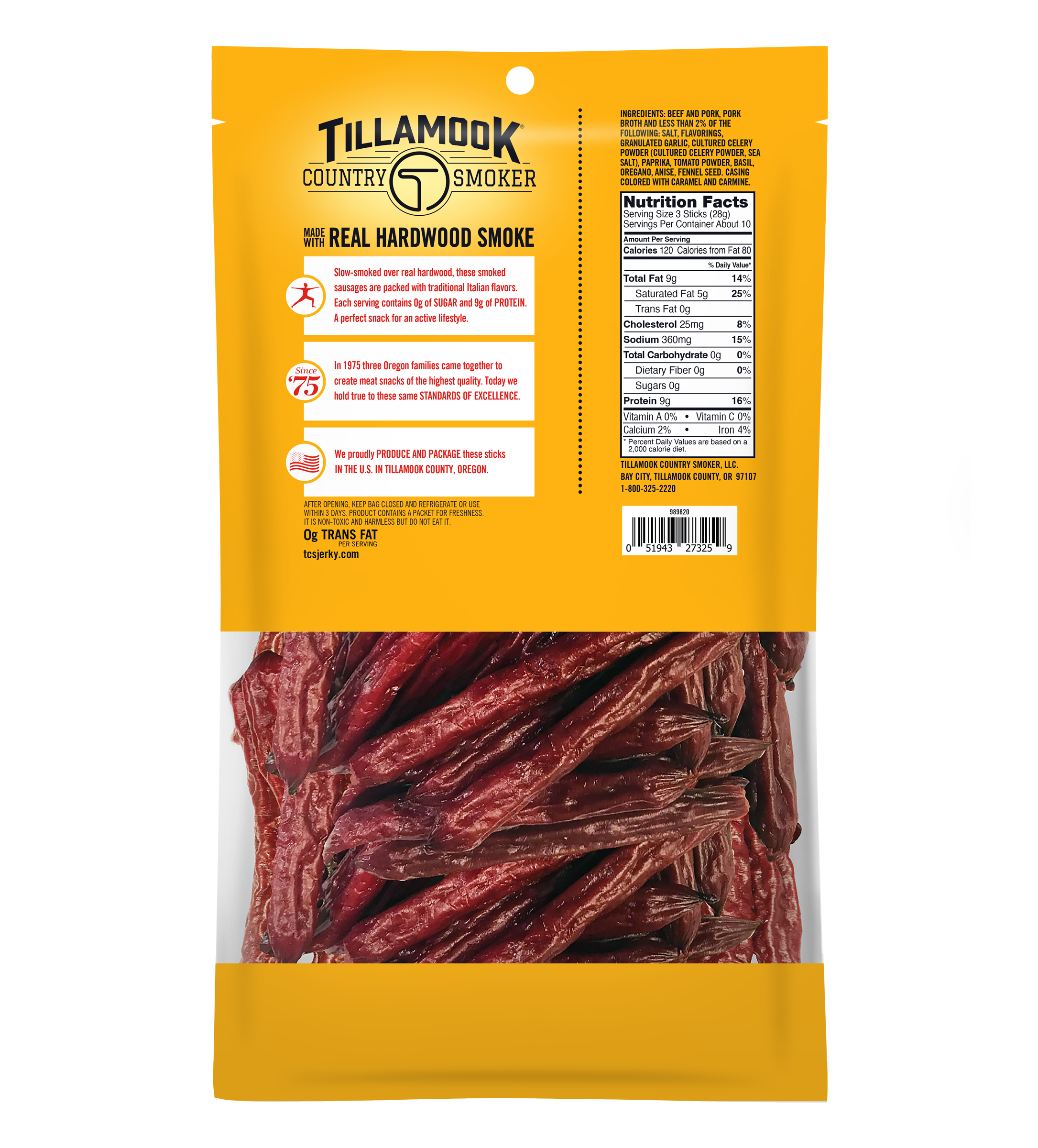 Zero Sugar Smoked Sausages | Italian Style