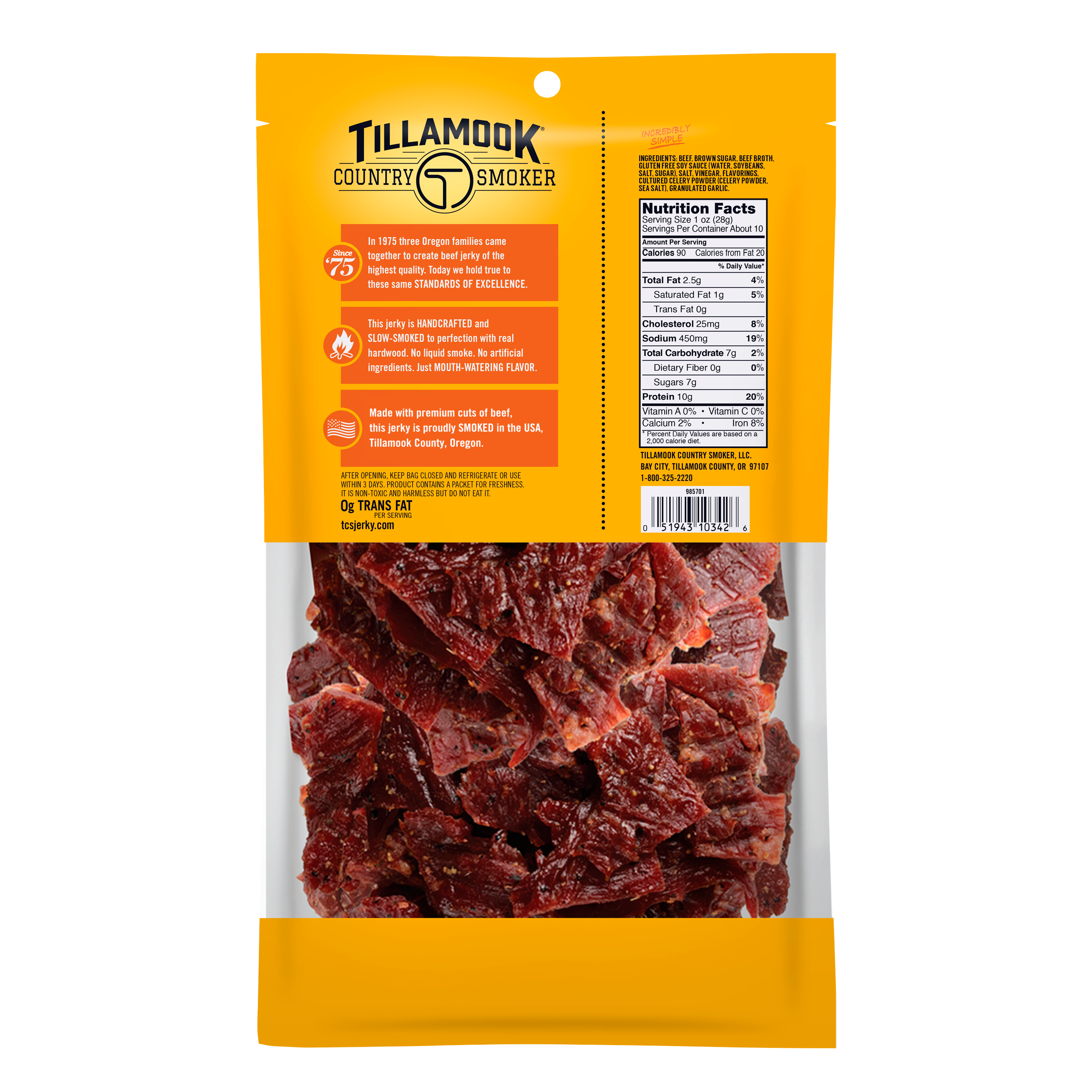 Simply Crafted Beef Jerky | Teriyaki