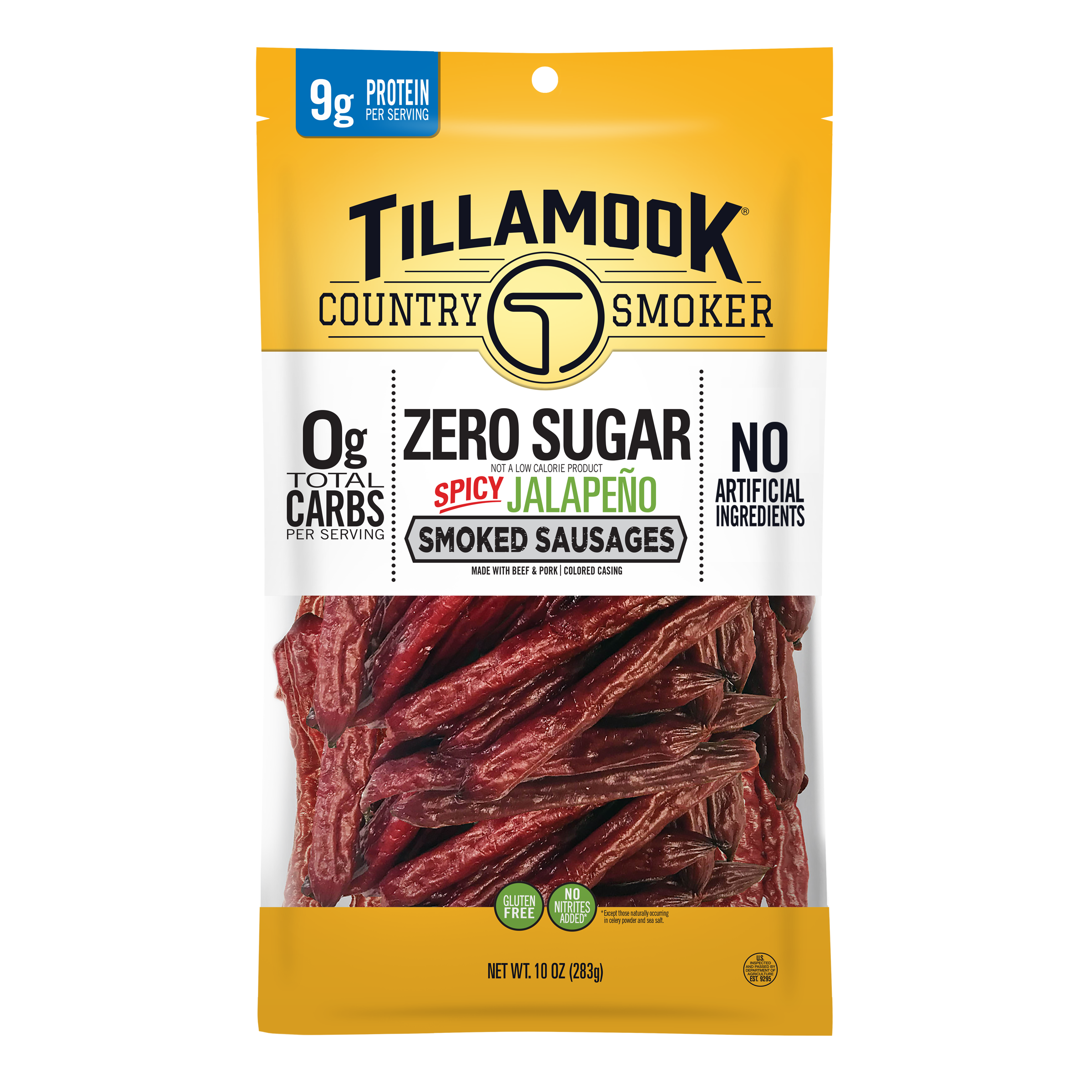 Zero Sugar Smoked Sausages | Spicy Jalapeño