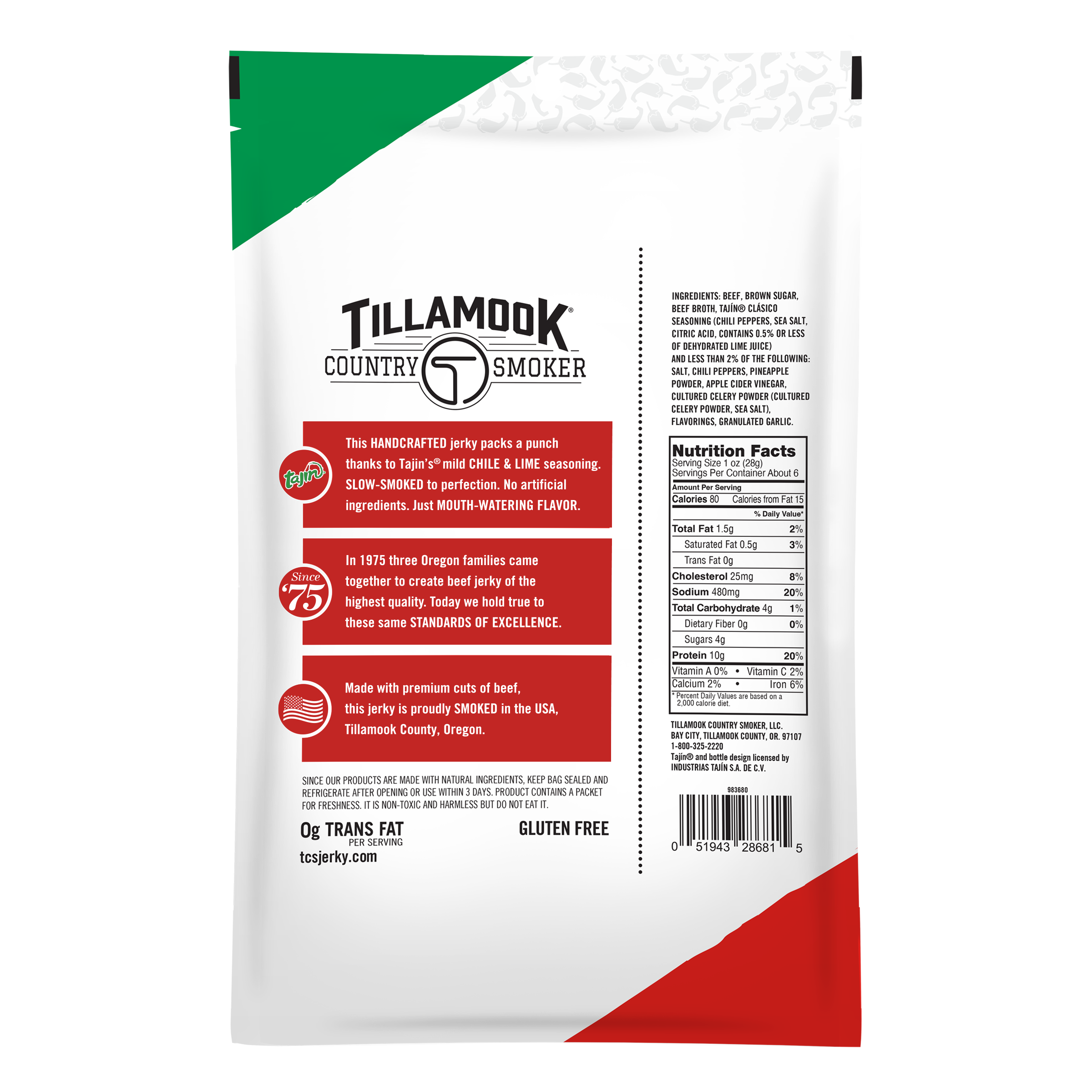 Simply Crafted Beef Jerky | Tajín Chili Lime