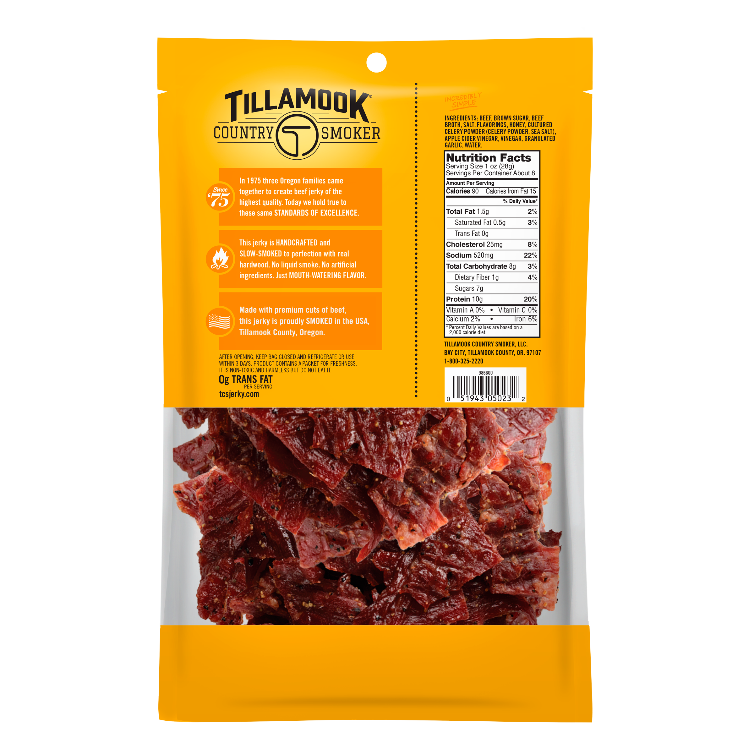 Simply Crafted Beef Jerky | Honey Glazed