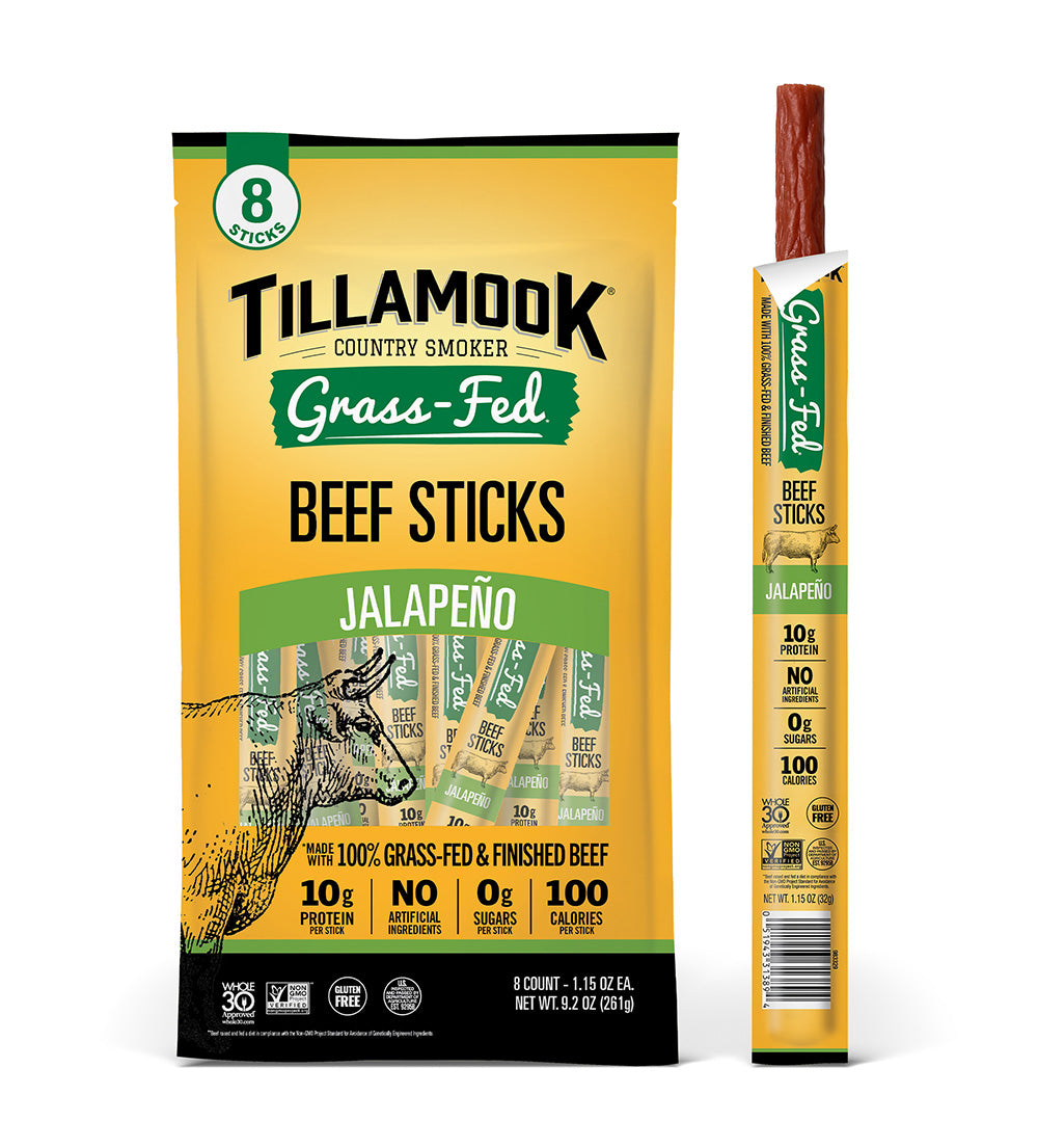 Zero Sugar Meat Sticks | Grass-Fed Jalapeno Multipack