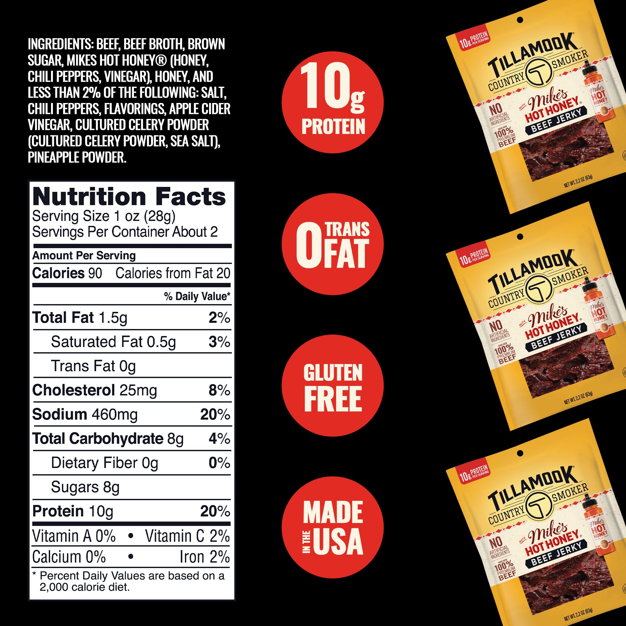 Mike's Hot Honey Beef Jerky