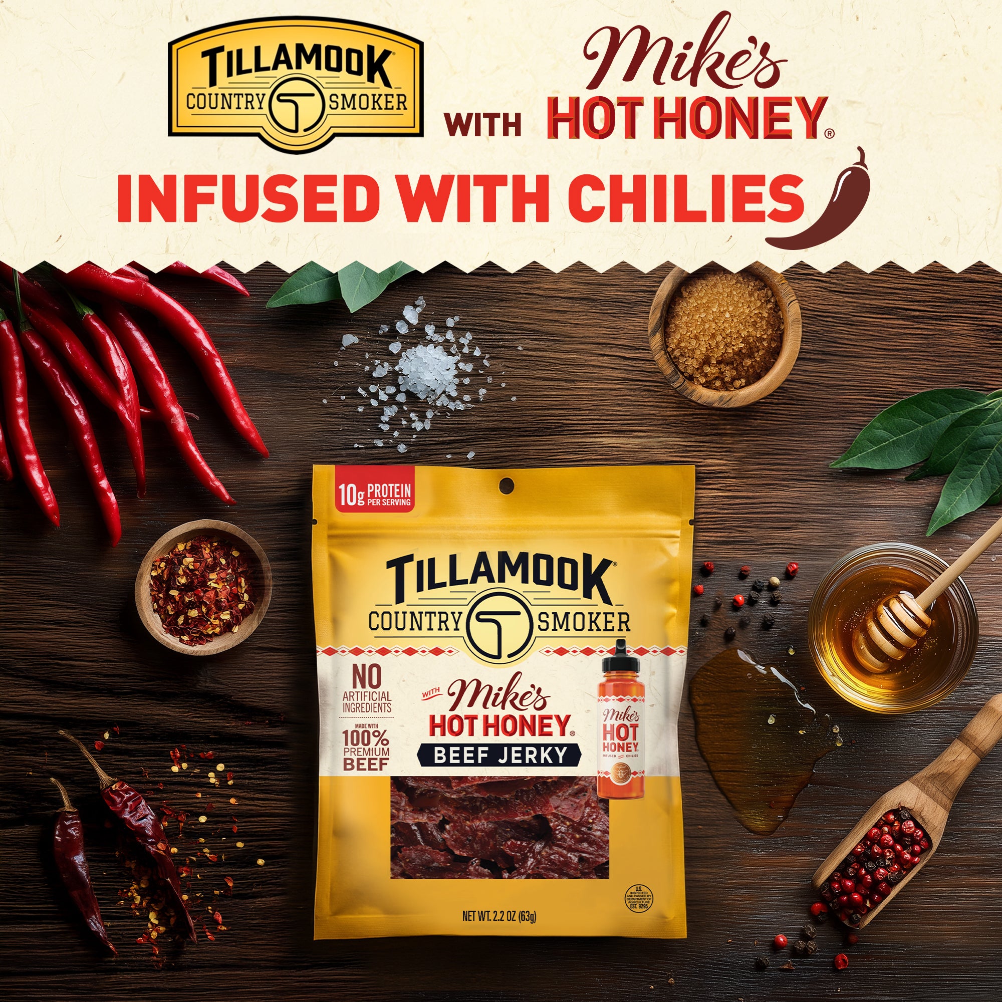 Mike's Hot Honey Beef Jerky