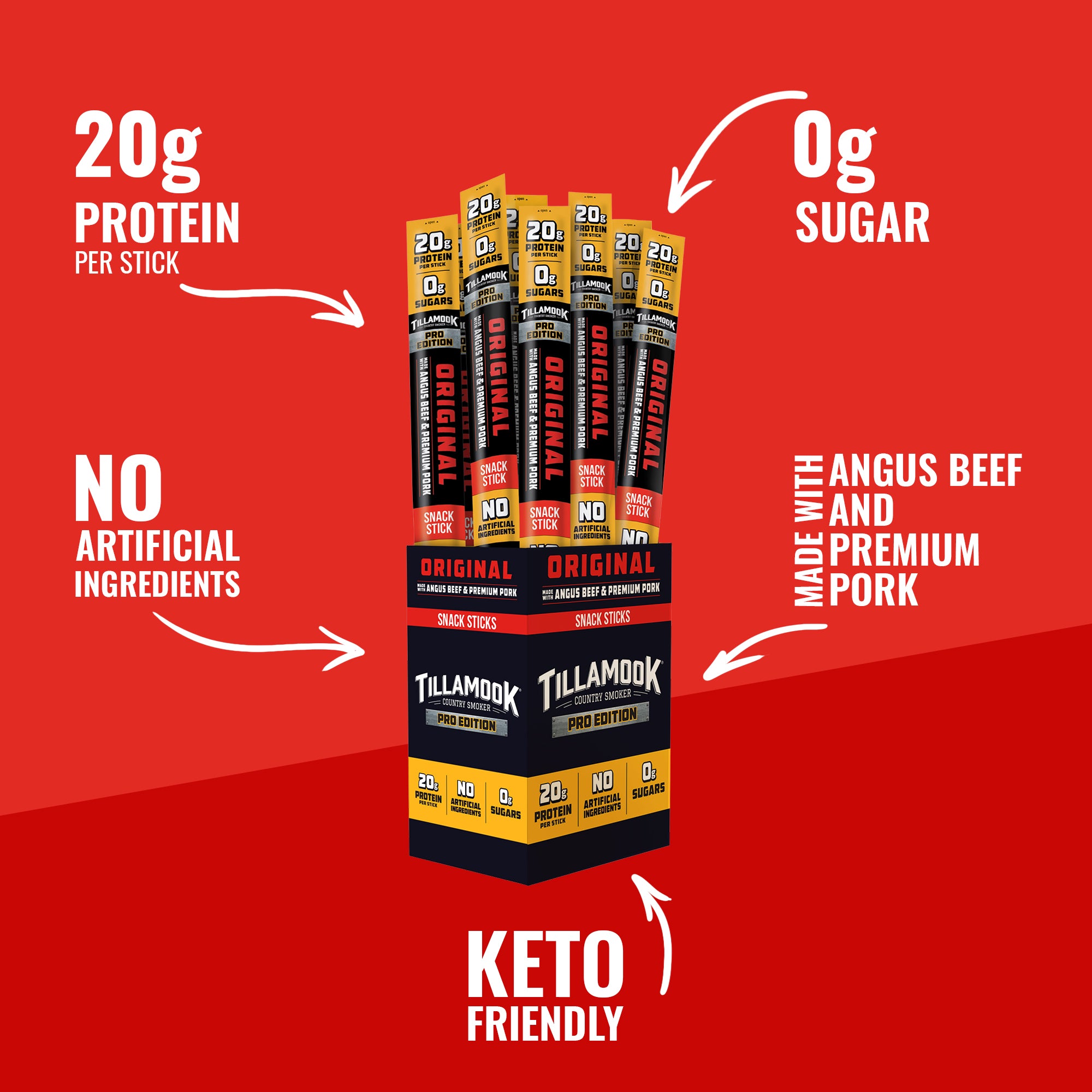 Zero Sugar Meat Sticks | PRO Edition Original