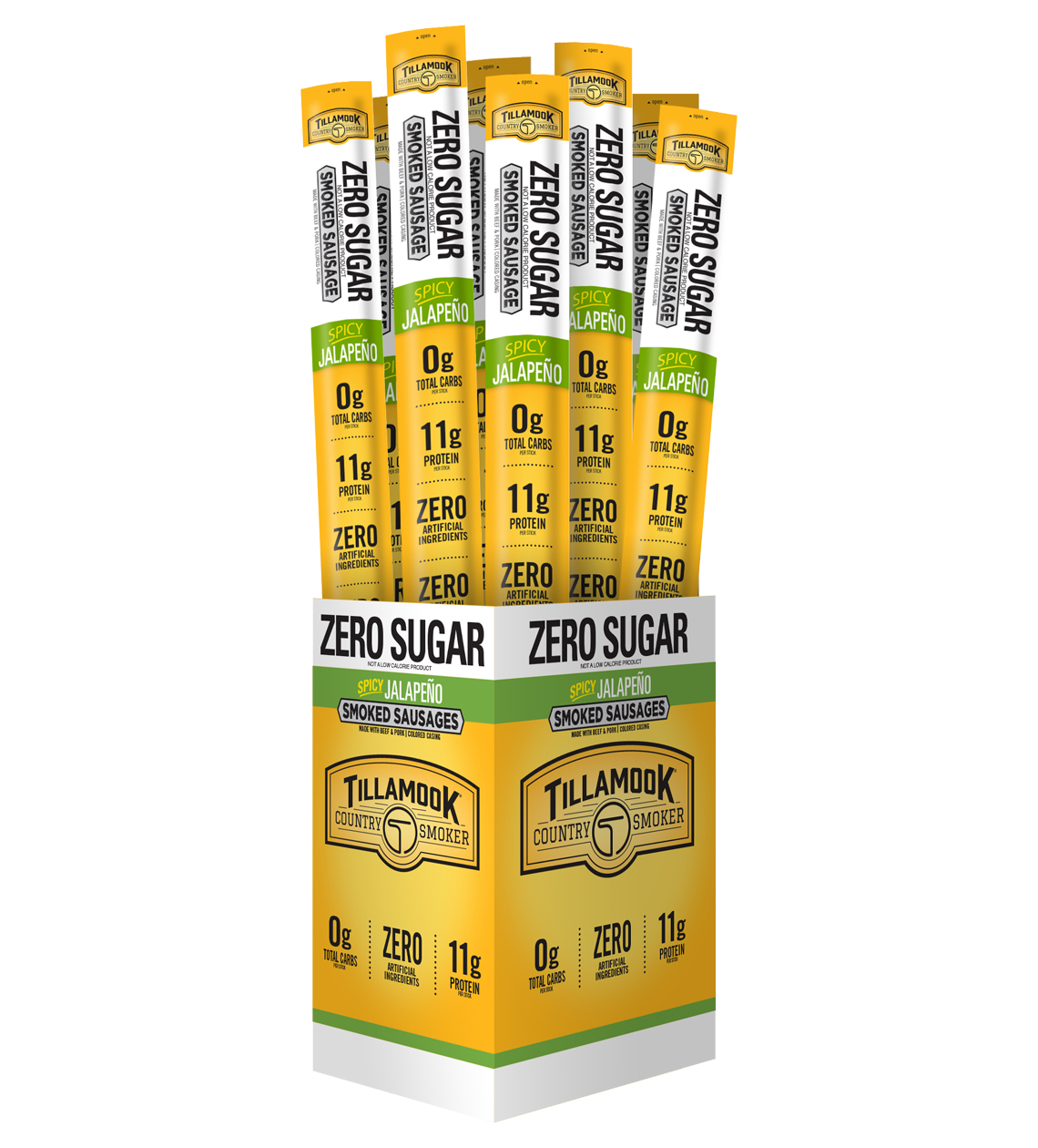 Zero Sugar Meat Sticks | Spicy Jalapeño