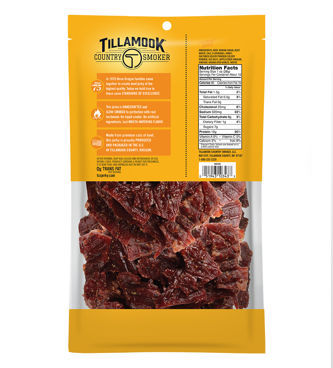 Simply Crafted Beef Jerky | Honey Glazed