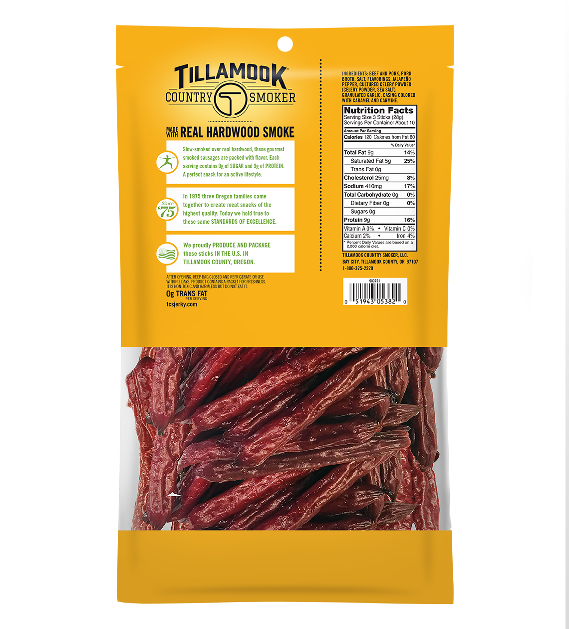 Zero Sugar Smoked Sausages | Spicy Jalapeño