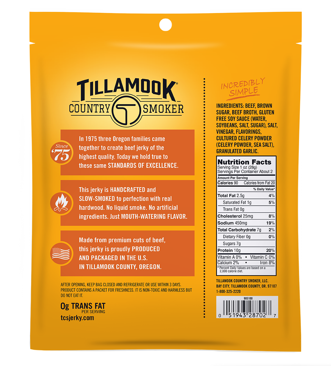 Simply Crafted Beef Jerky | Teriyaki