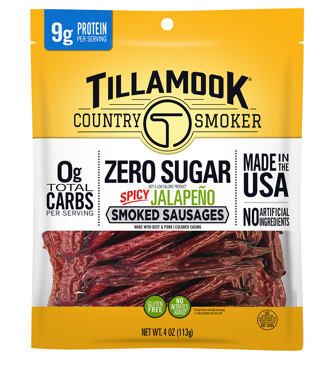 Zero Sugar Smoked Sausages | Spicy Jalapeño