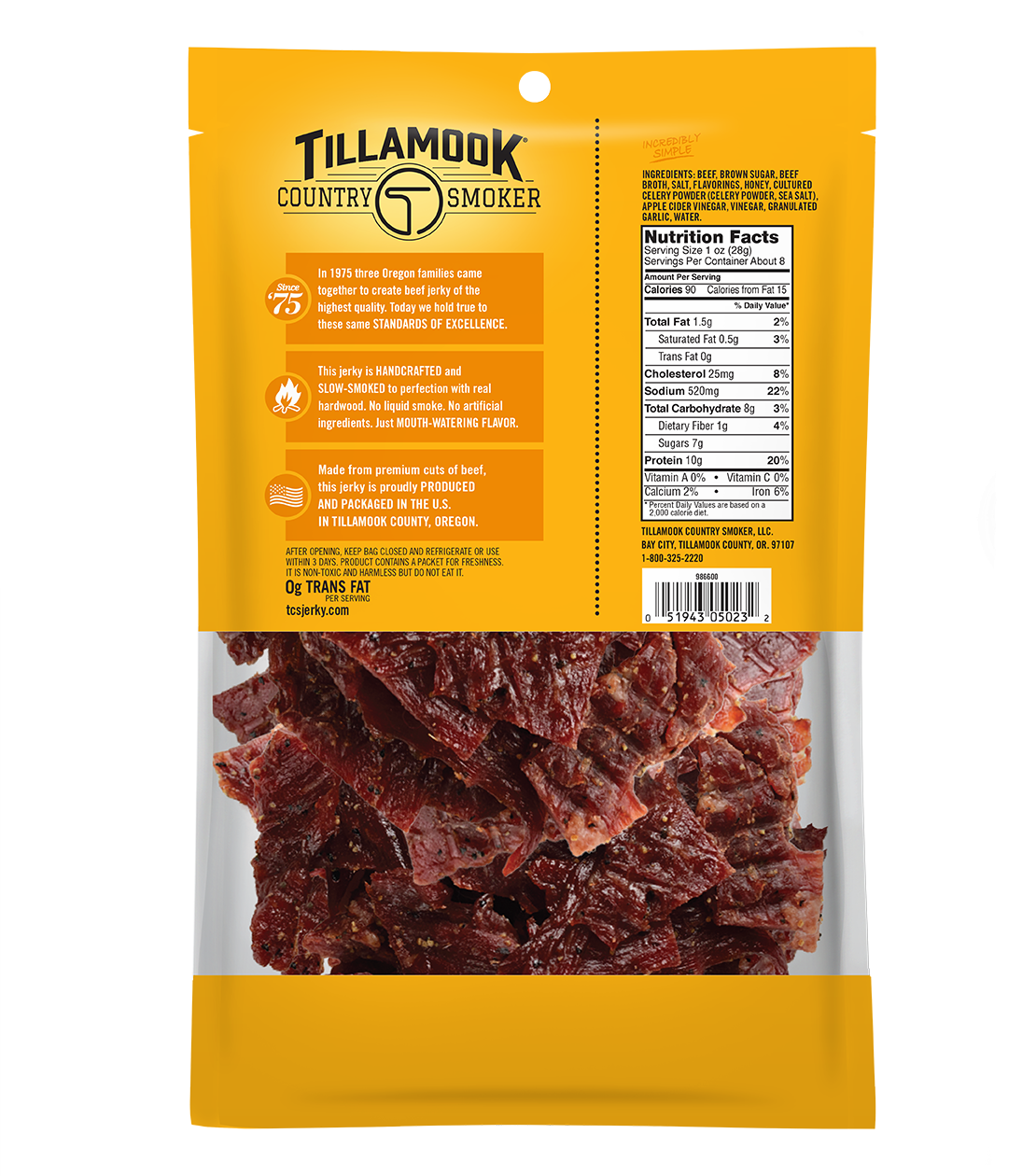 Simply Crafted Beef Jerky | Honey Glazed