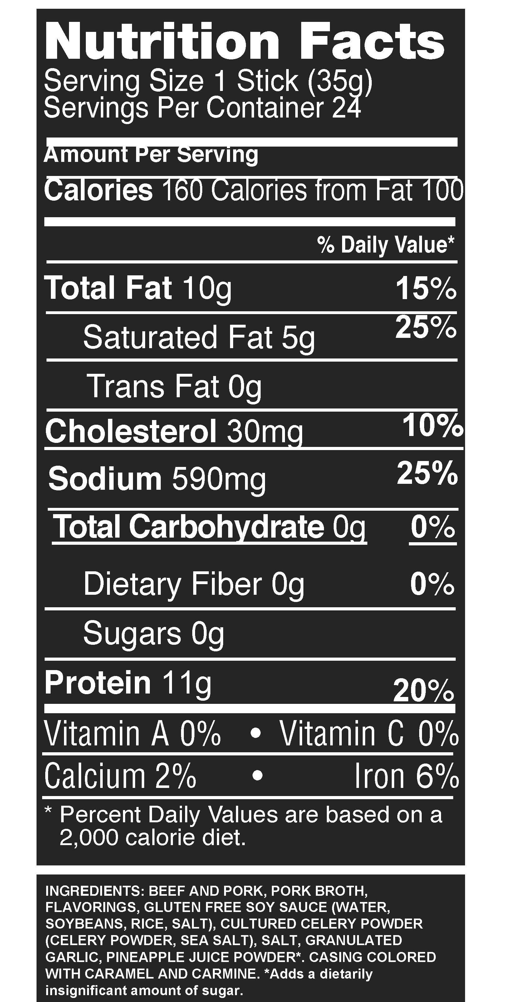 Zero Sugar Meat Sticks | Teriyaki