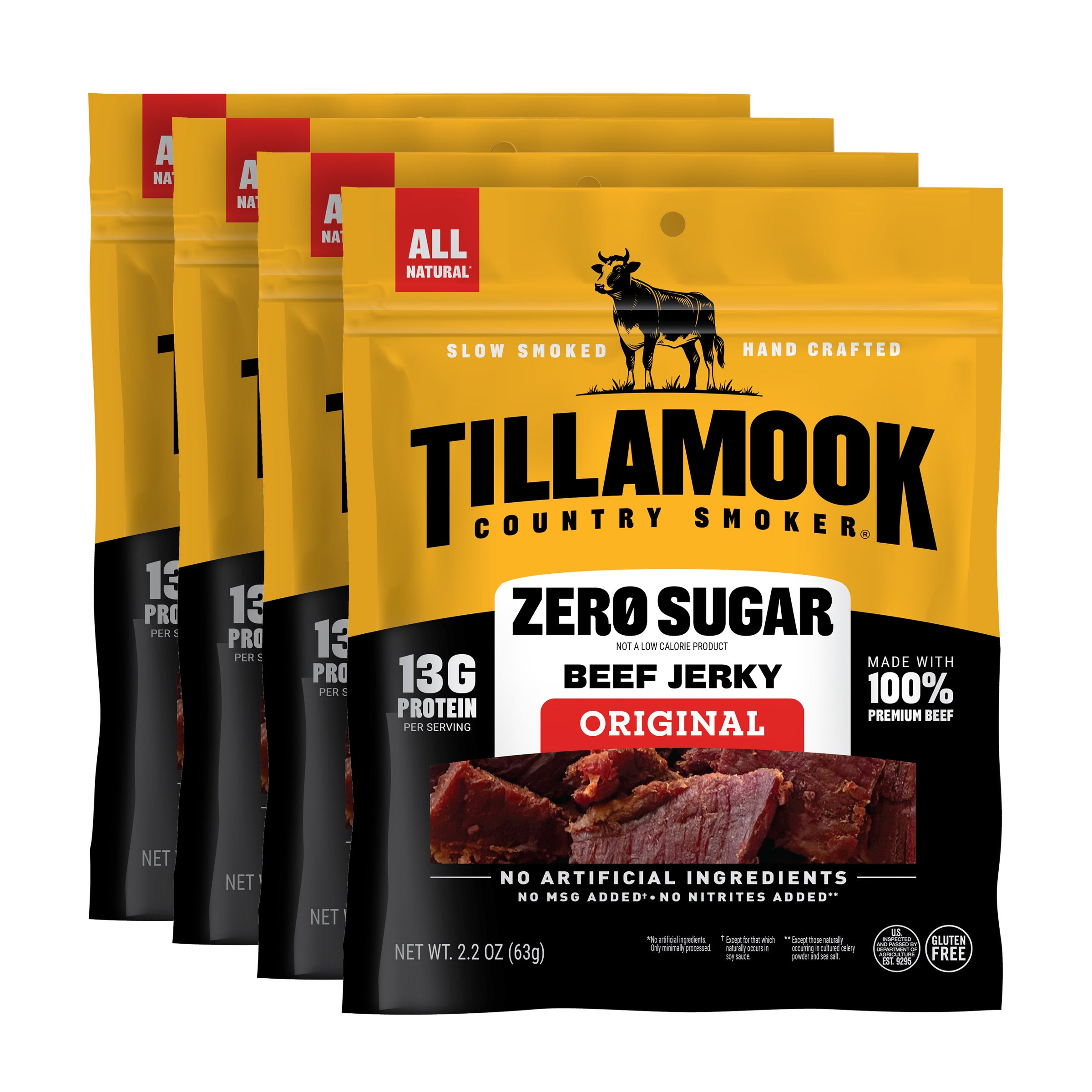 Zero Sugar Beef Jerky Bundle | Original 4-Pack