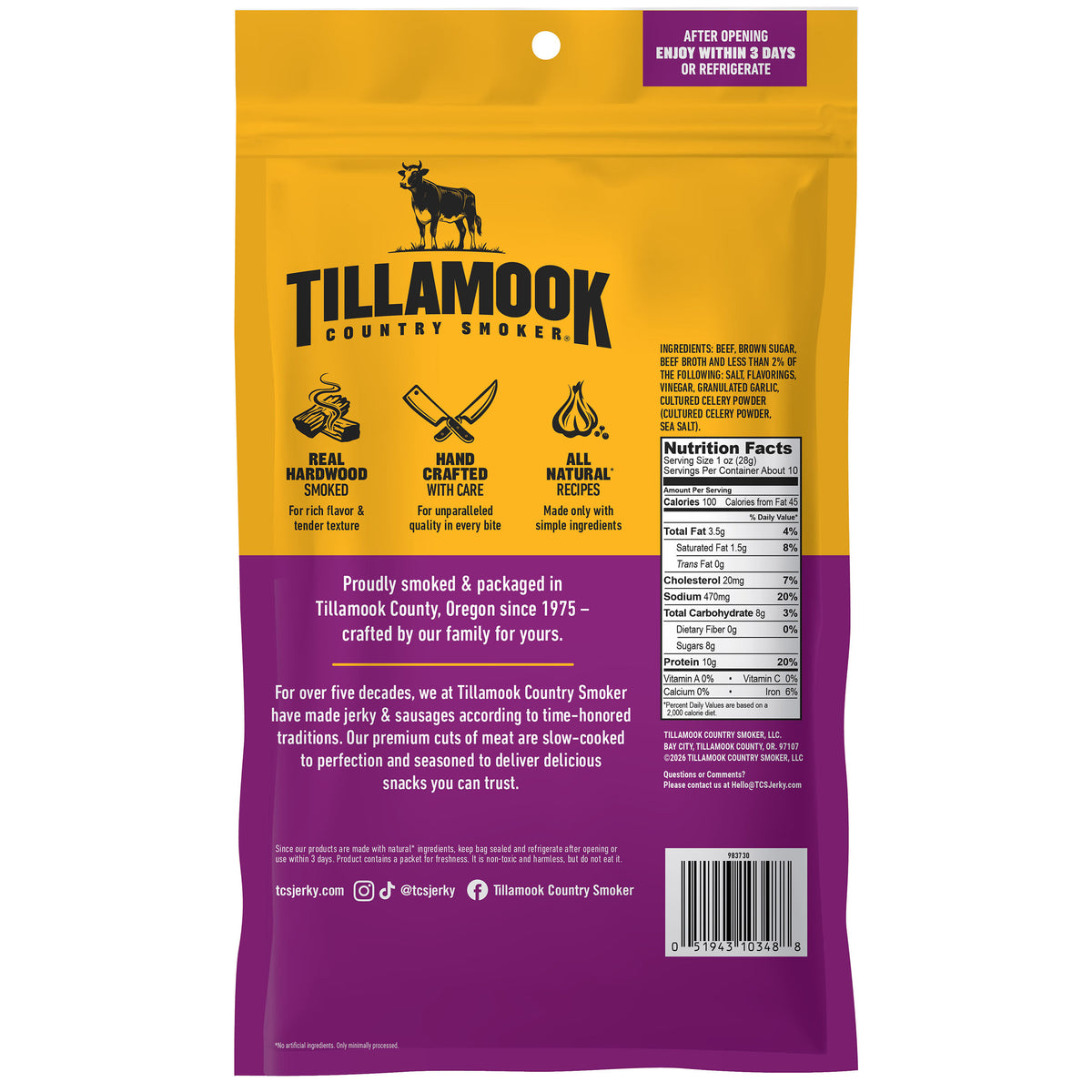 Simply Crafted Beef Jerky | Spicy & Sweet