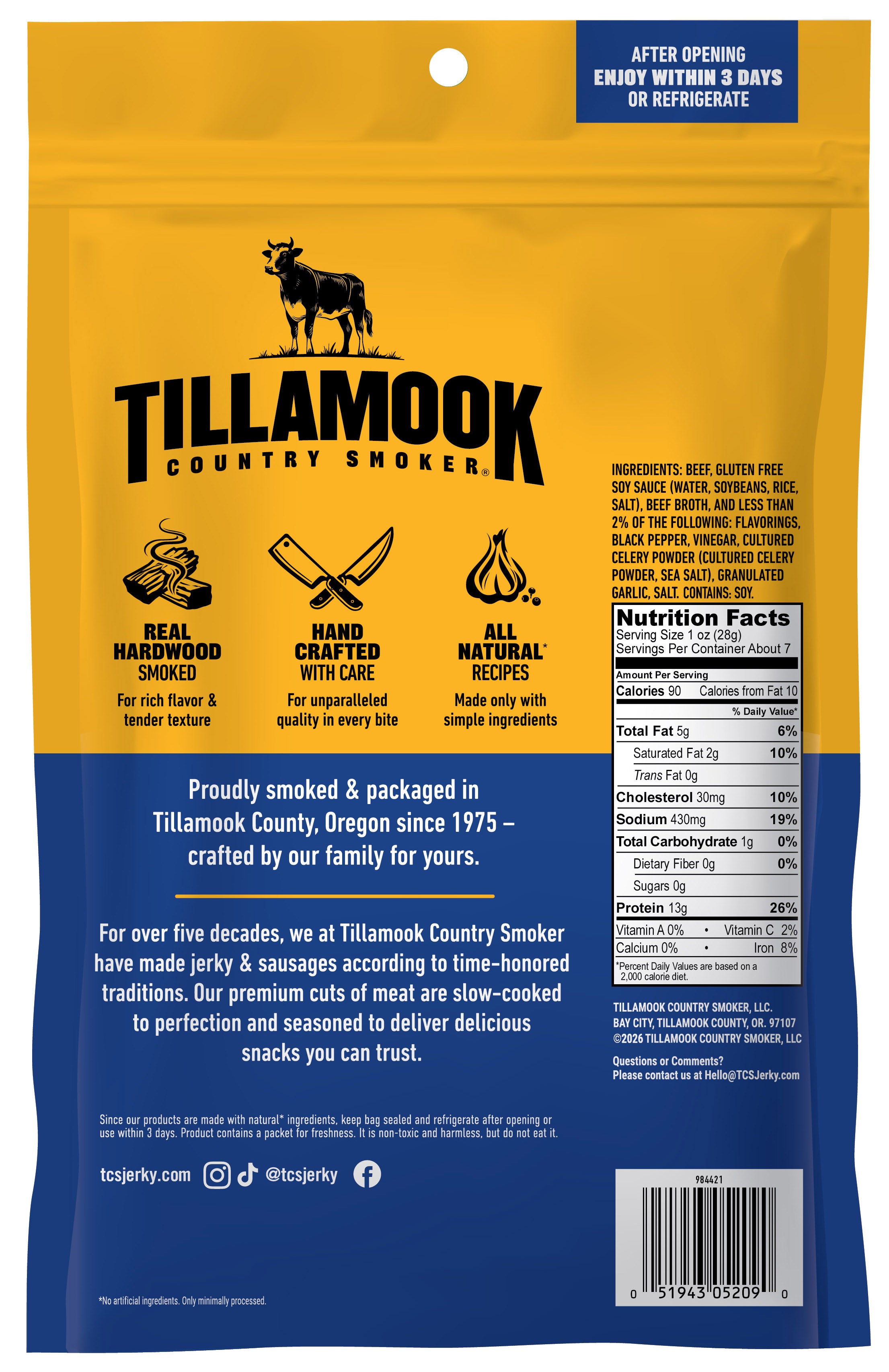 Zero Sugar Beef Jerky | Black Pepper