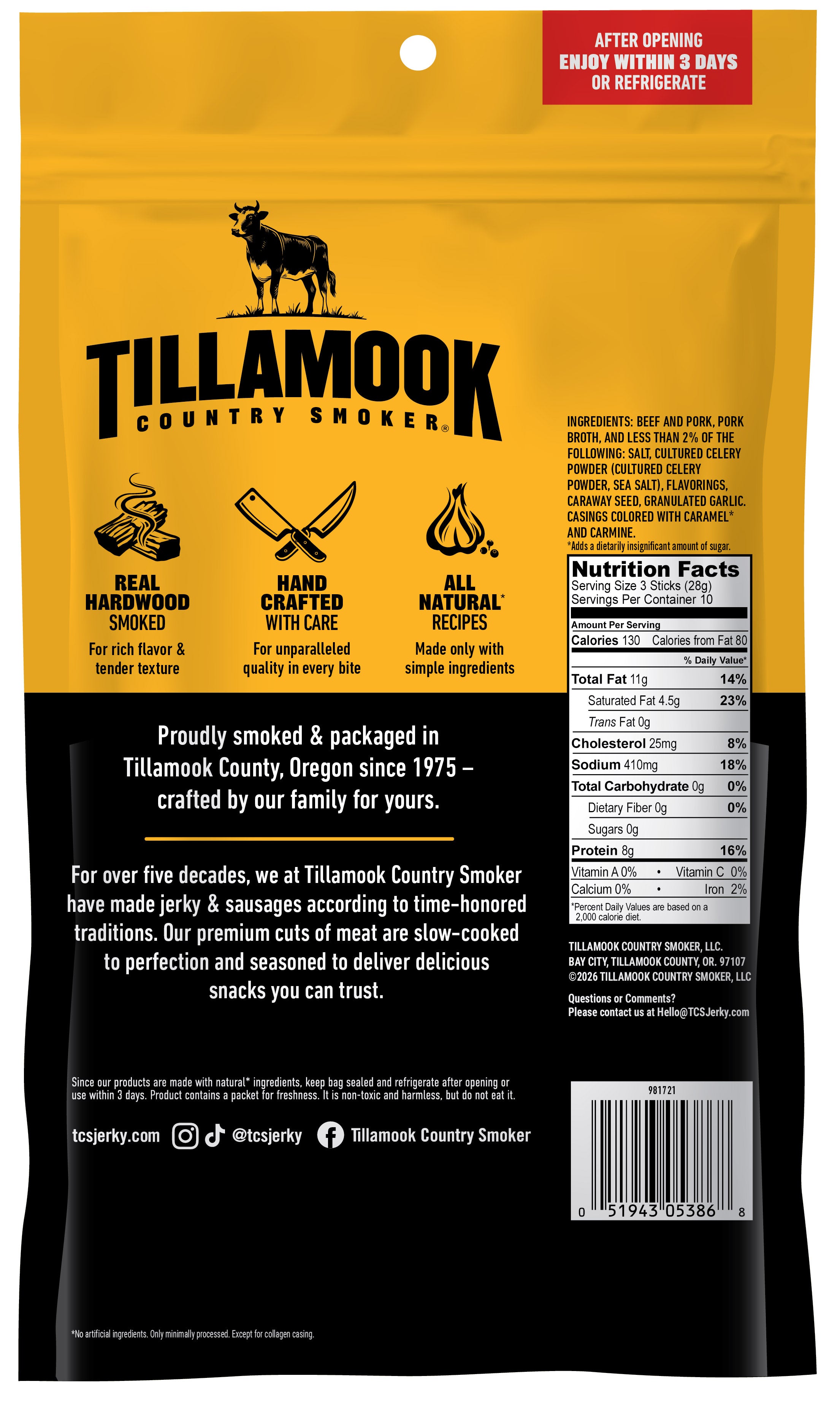 Zero Sugar Smoked Sausages | Original