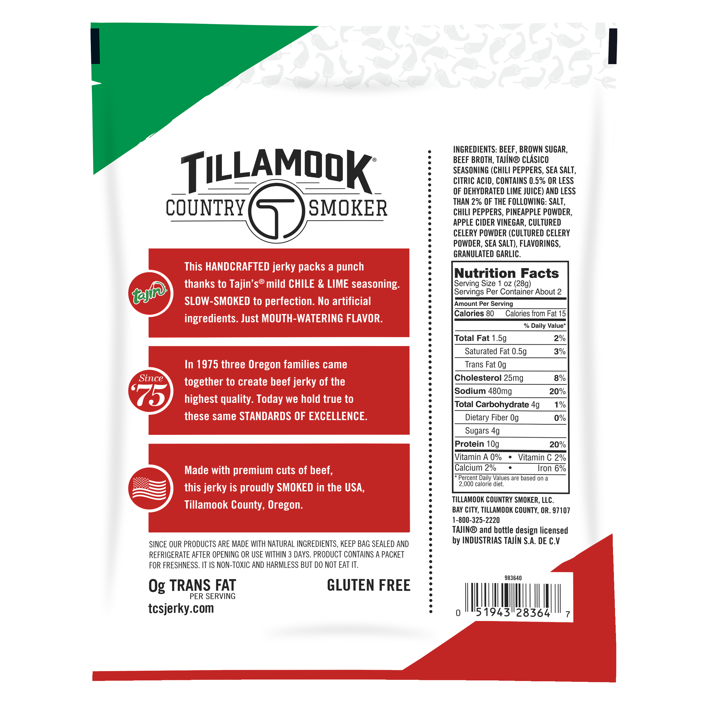 Simply Crafted Beef Jerky | Tajín Chili Lime