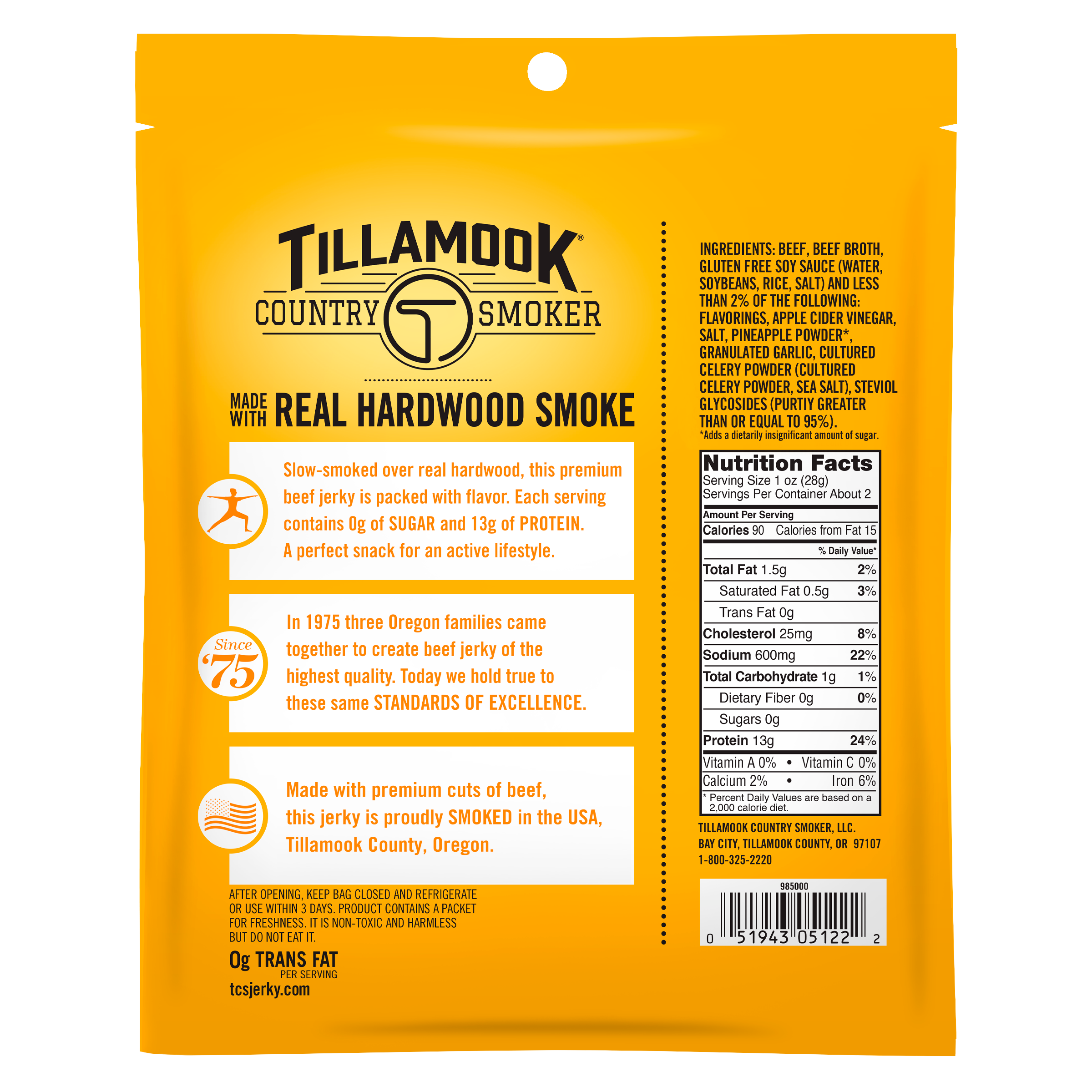 Zero Sugar Beef Jerky | Teriyaki