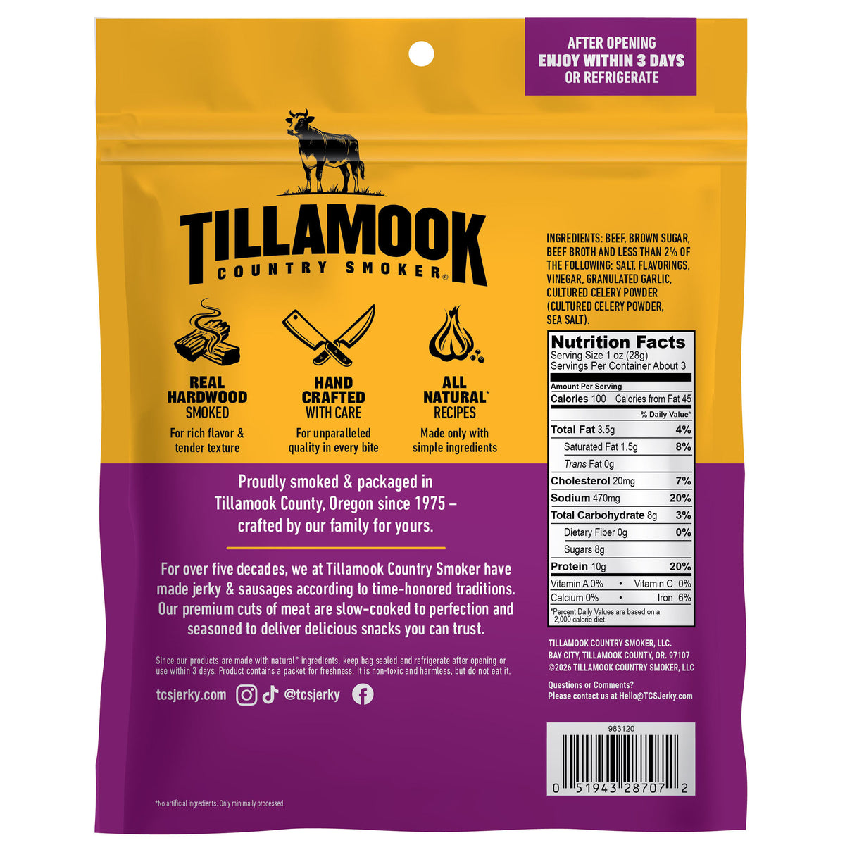 Simply Crafted Beef Jerky | Spicy & Sweet