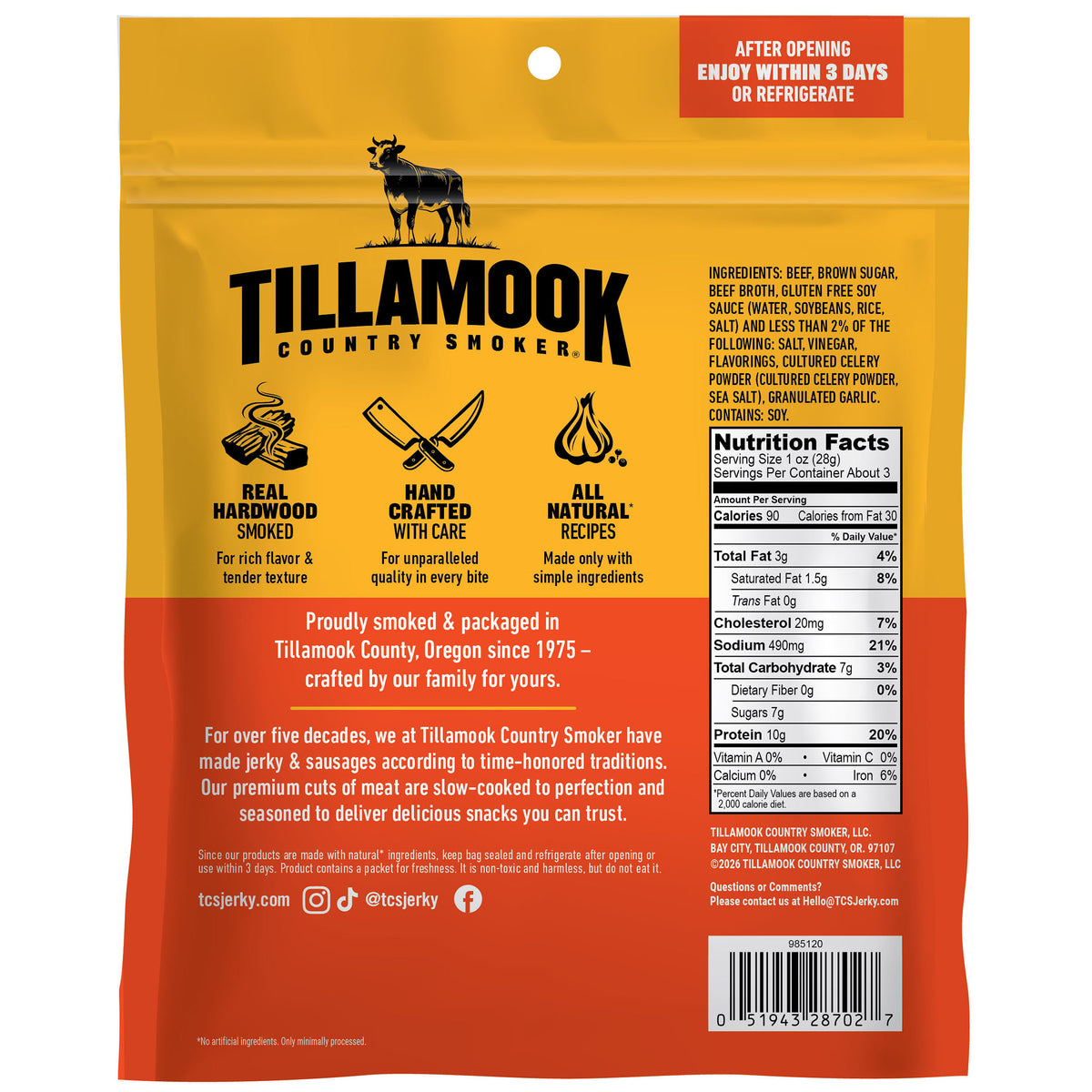 Simply Crafted Beef Jerky | Teriyaki
