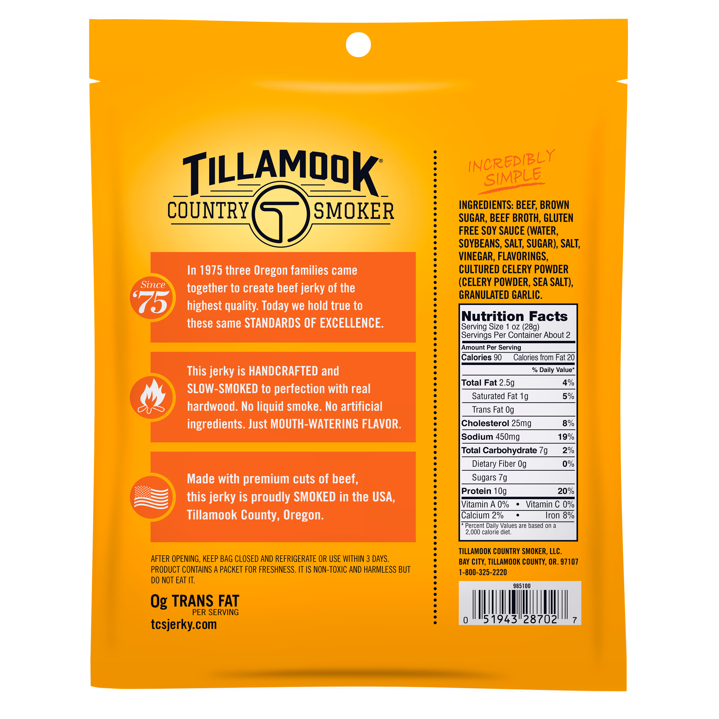 Simply Crafted Beef Jerky | Teriyaki