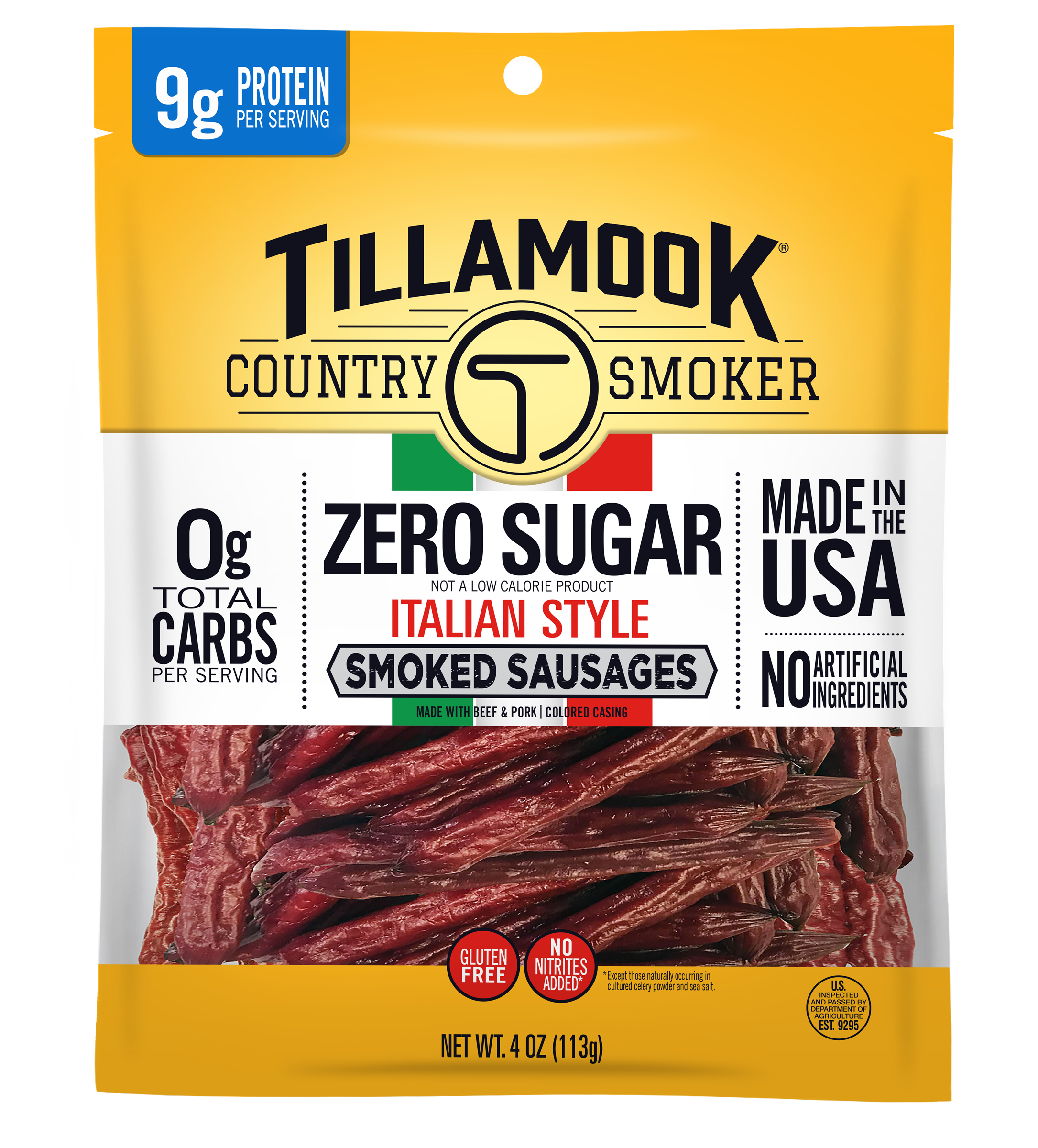 Zero Sugar Smoked Sausages | Italian Style
