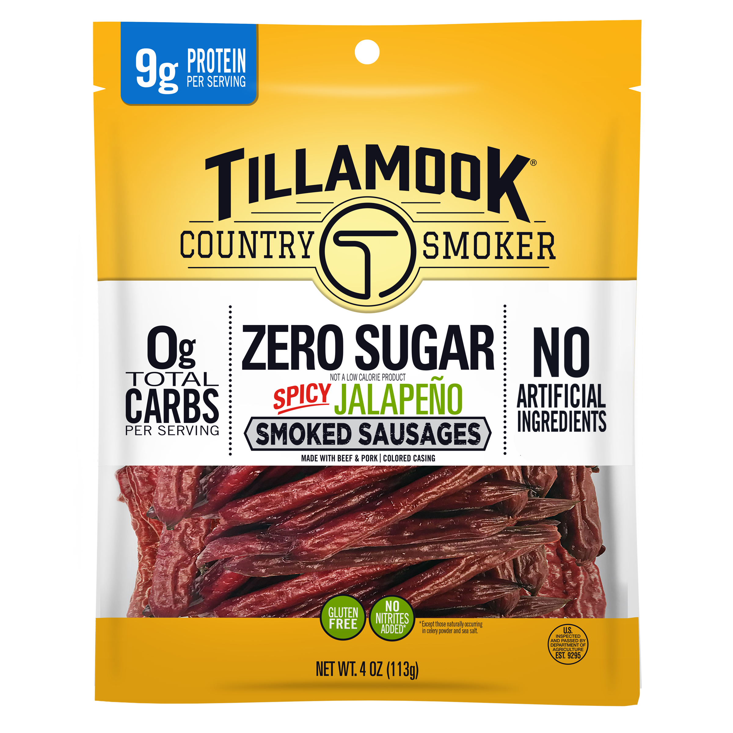 Zero Sugar Smoked Sausages | Spicy Jalapeño