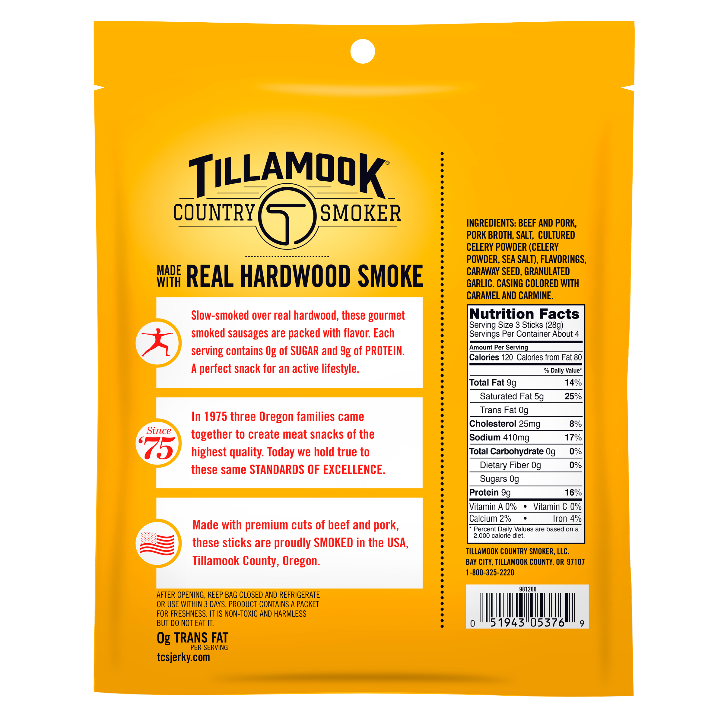 Zero Sugar Smoked Sausages | Original