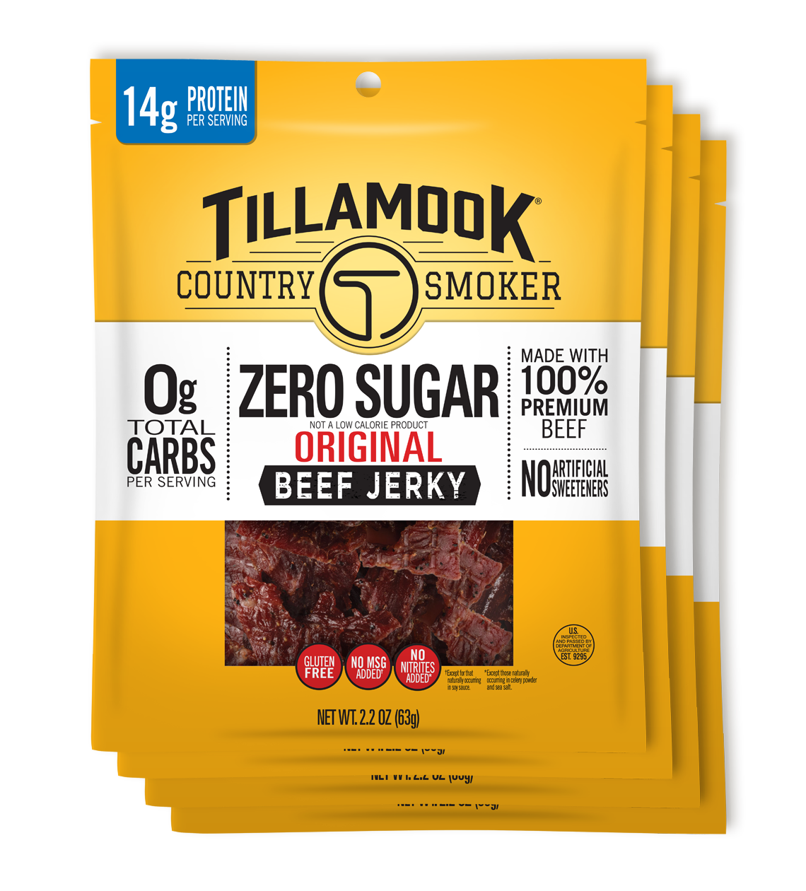 Zero Sugar Beef Jerky Bundle | Original 4-Pack