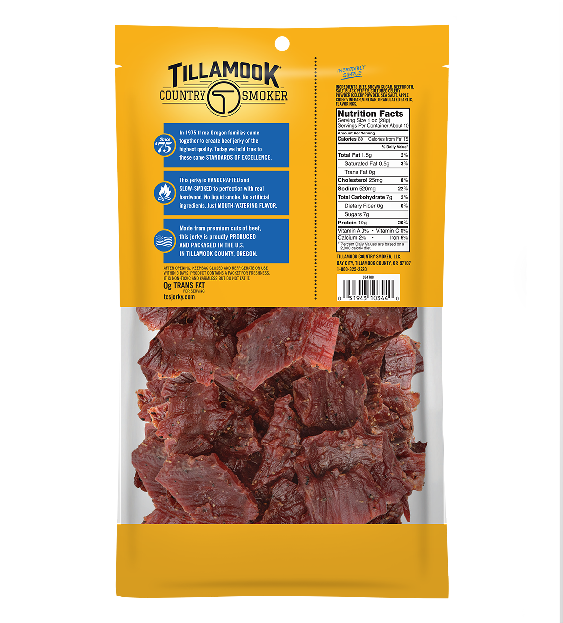 Simply Crafted Beef Jerky | Sea Salt & Pepper