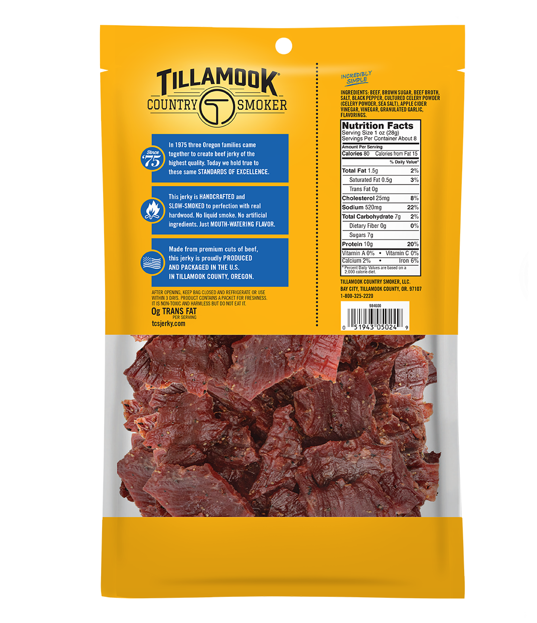 Simply Crafted Beef Jerky | Sea Salt & Pepper