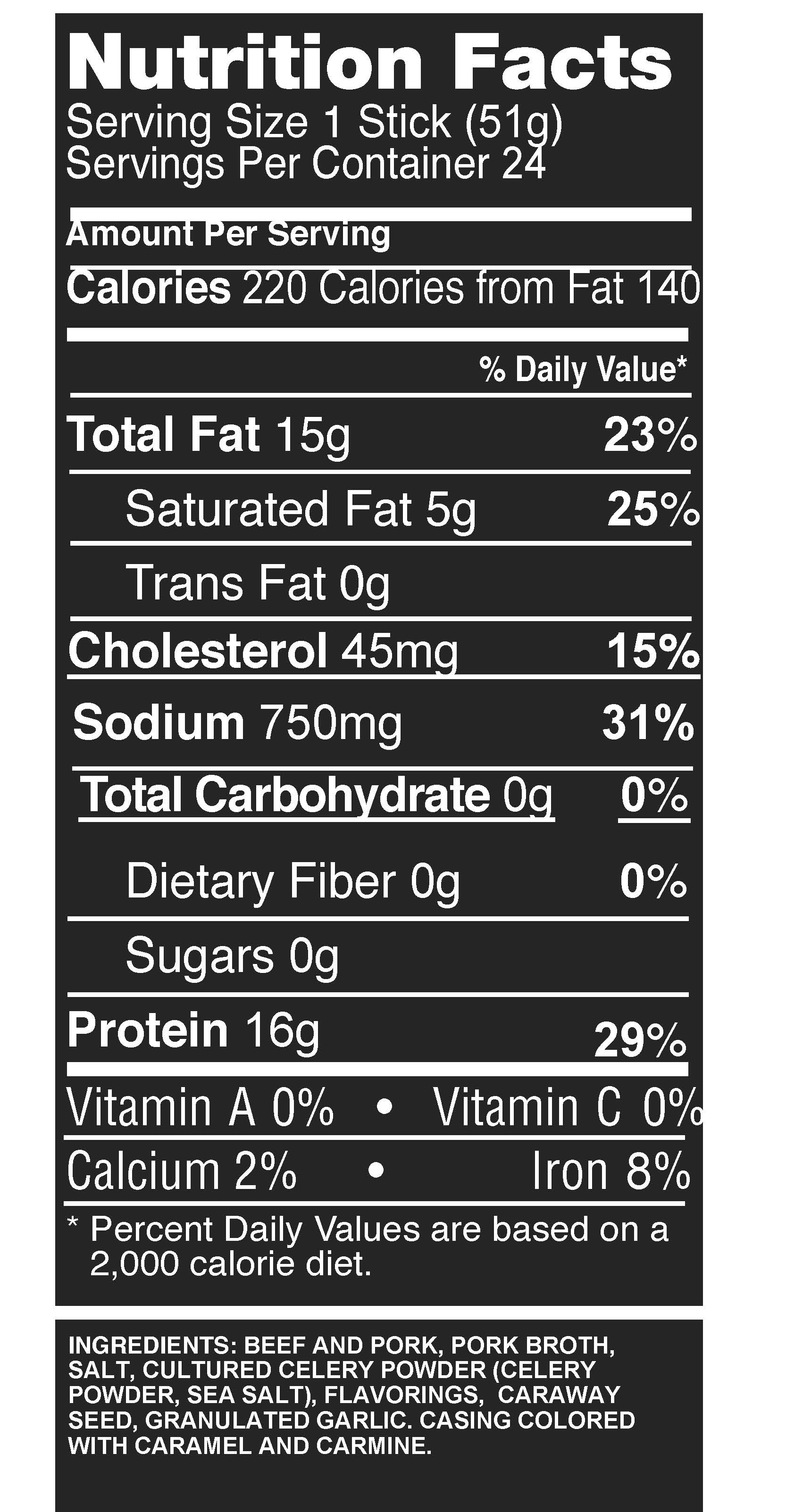 Zero Sugar Meat Sticks | Original BIG Stick